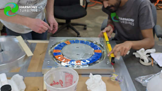 Casting and LIVE De-Molding of our Simplified Axial Flux Generator Core