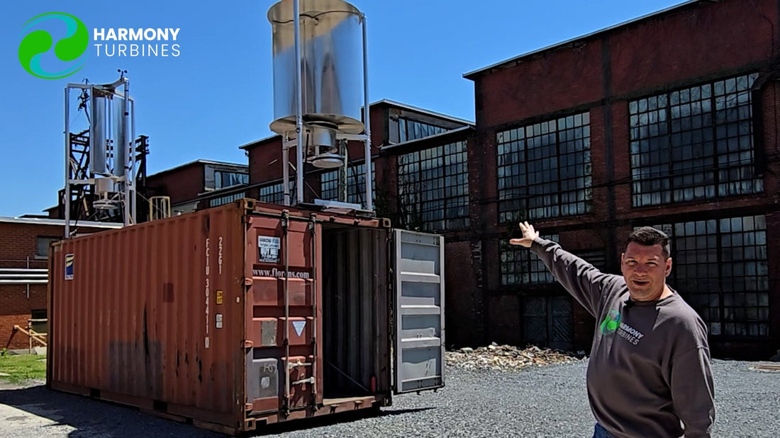 Our Shipping Container Test System Just Got Its Second Turbine