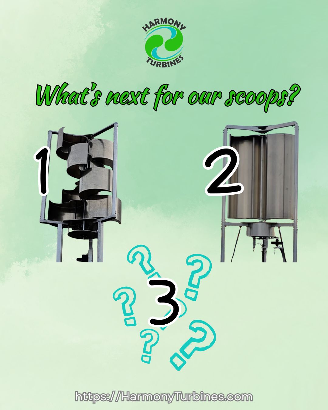 New scoop design in the works! – Harmony Turbines